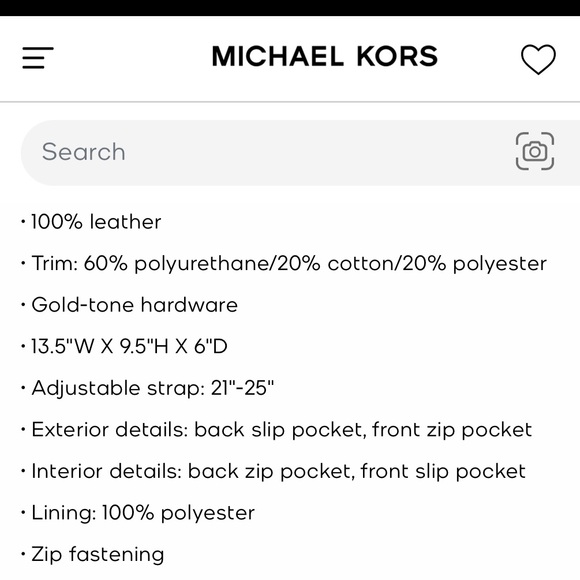 Michael Kors large blue chambray Carine bag - Picture 12 of 12